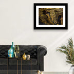 Black and Gold Marble Abstraction Wall Art