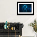 Glowing Neon Corridor Wall Art