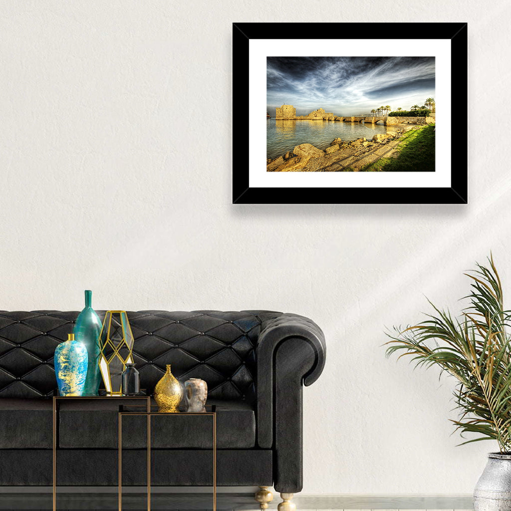 Sidon Sea Castle Wall Art