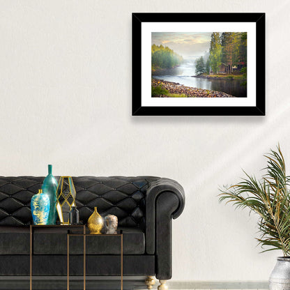 Foggy River Wall Art