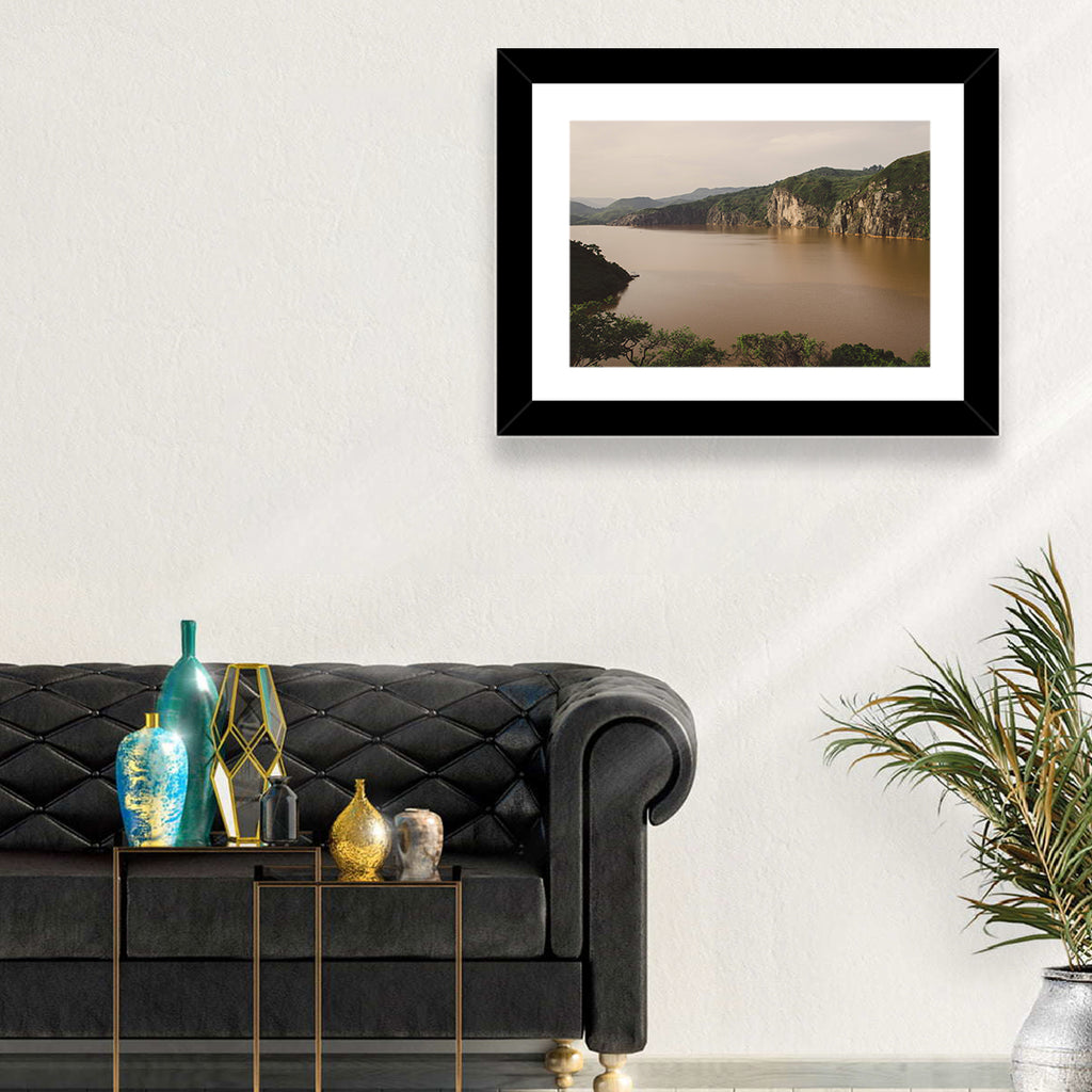 Lake Nyos Cliff View Wall Art