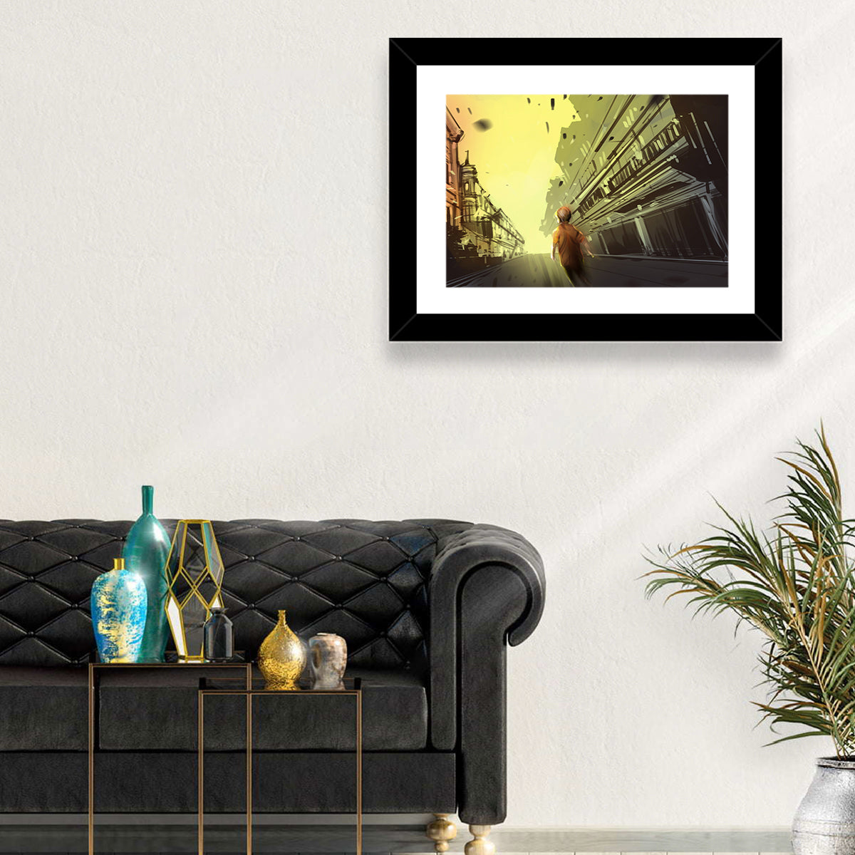 Child Walking Toward Light Wall Art