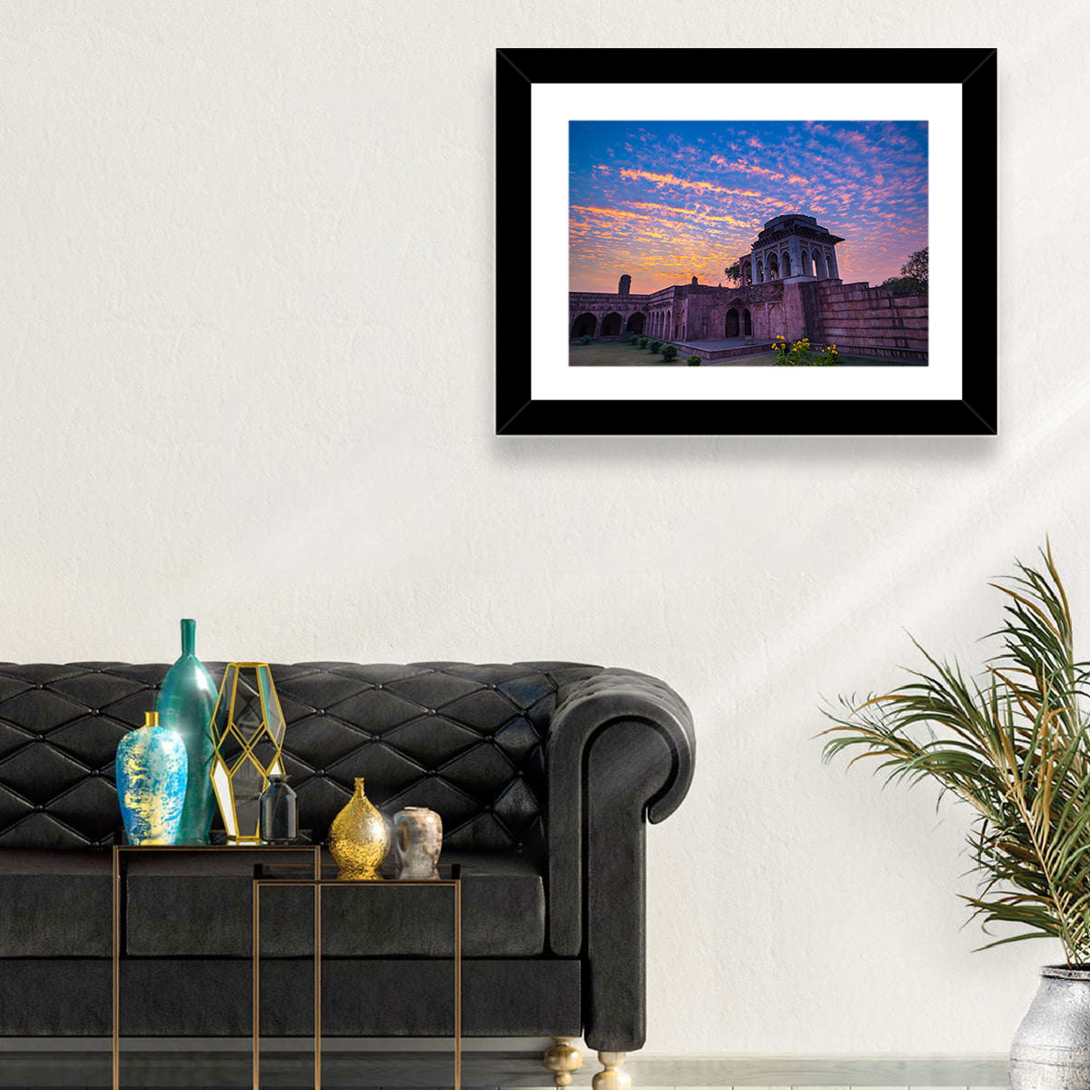 Ashrafi Mahal Sunset Wall Art in a room, landscape
