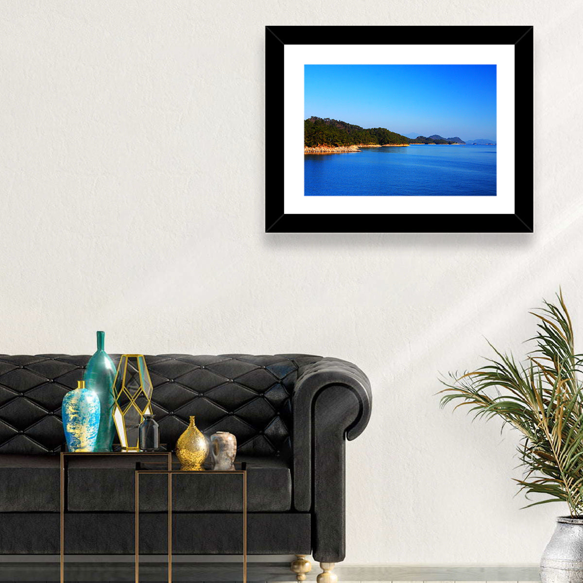 Qiandao Lake Rocky Shoreline Wall Art