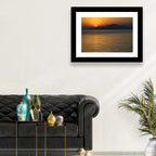 Lake Sevan Sunset Reflection Wall Art
