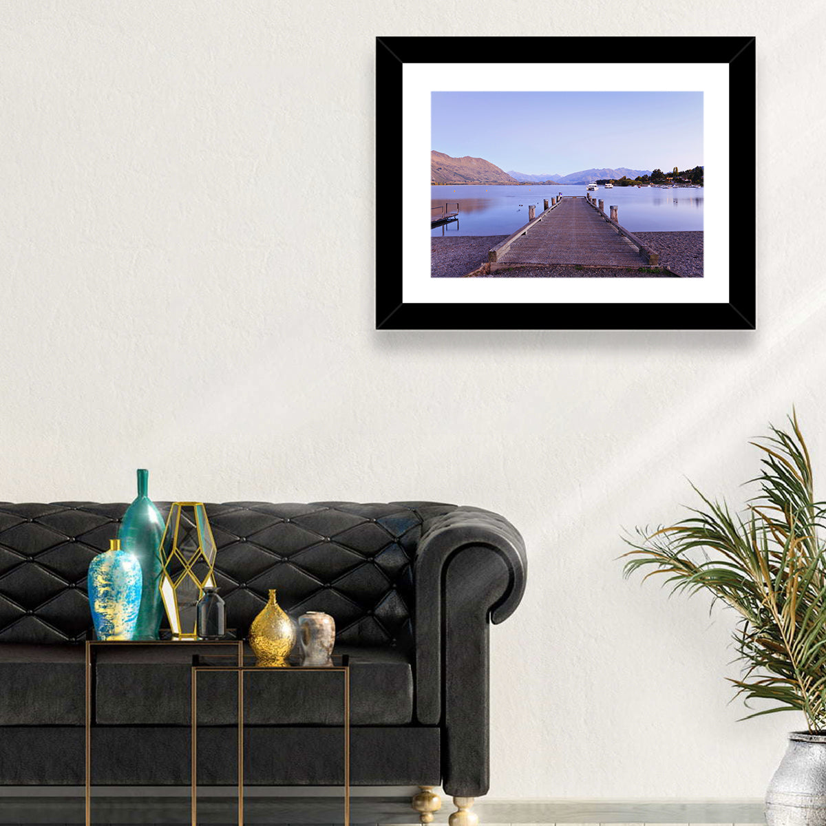 Wanaka Pier at Twilight Wall Art in a room, landscape