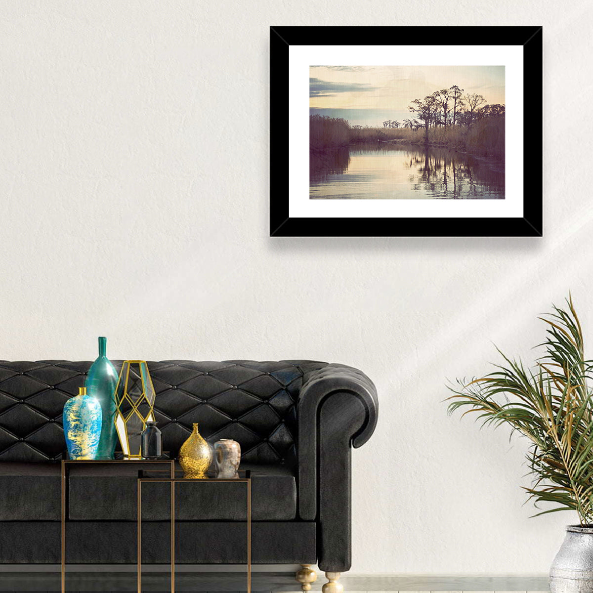 Louisiana Cypress Swamp at Dusk Wall Art