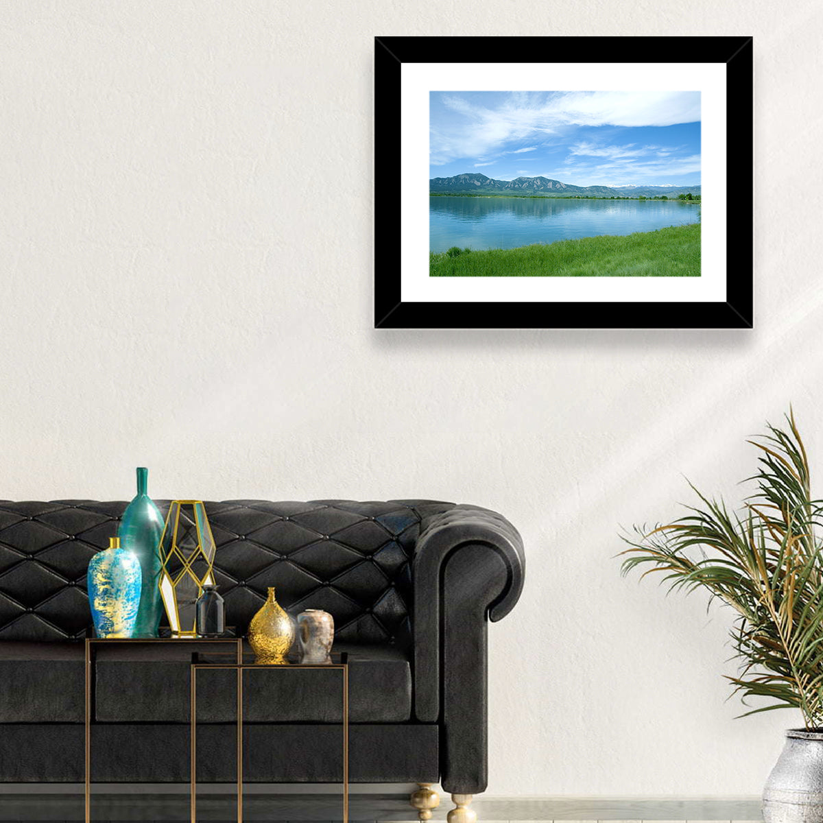 Boulder Reservoir and Flatirons Wall Art