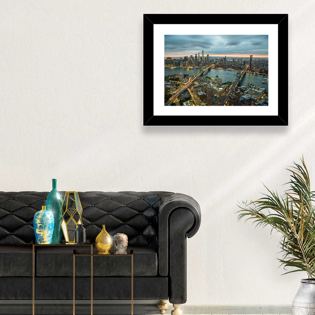 New York Twilight Cityscape Wall Art