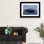 Container Ship in Motion Wall Art
