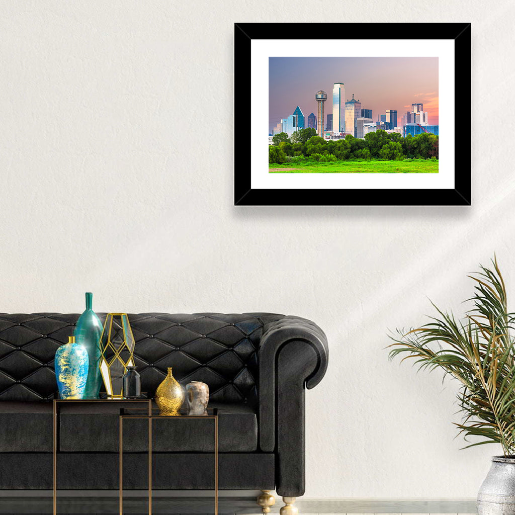 Dallas Golden Hour Skyline Wall Art