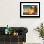 Golden Hour Palm Beach Sunset Wall Art
