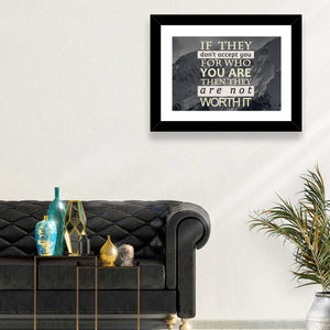 They Are Not Worth It I Wall Art