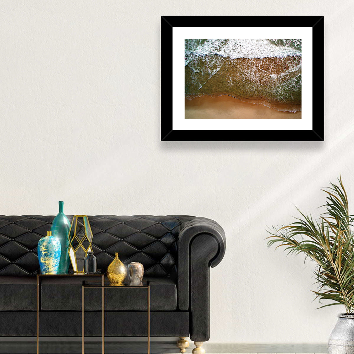 Misquamicut Beach Aerial View Wall Art