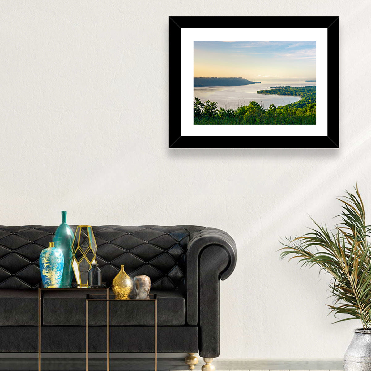 Mississippi River and Lake Pepin Wall Art in a room, landscape