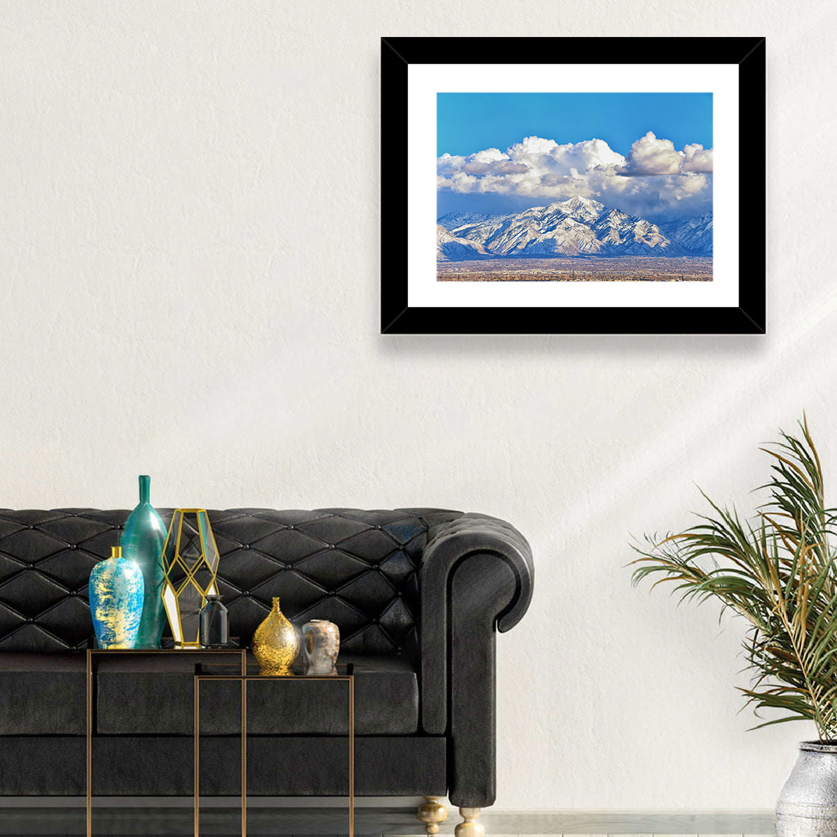 Wasatch Snow Capped Peaks Wall Art