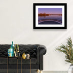 Circular Weir at Dusk Wall Art
