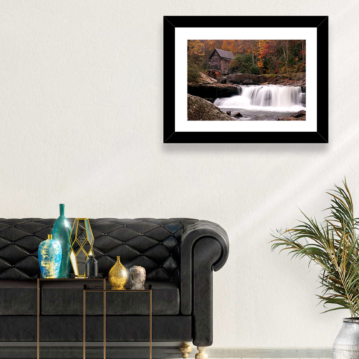 Glade Creek Grist Mill, West Virginia Wall Art in a room, landscape