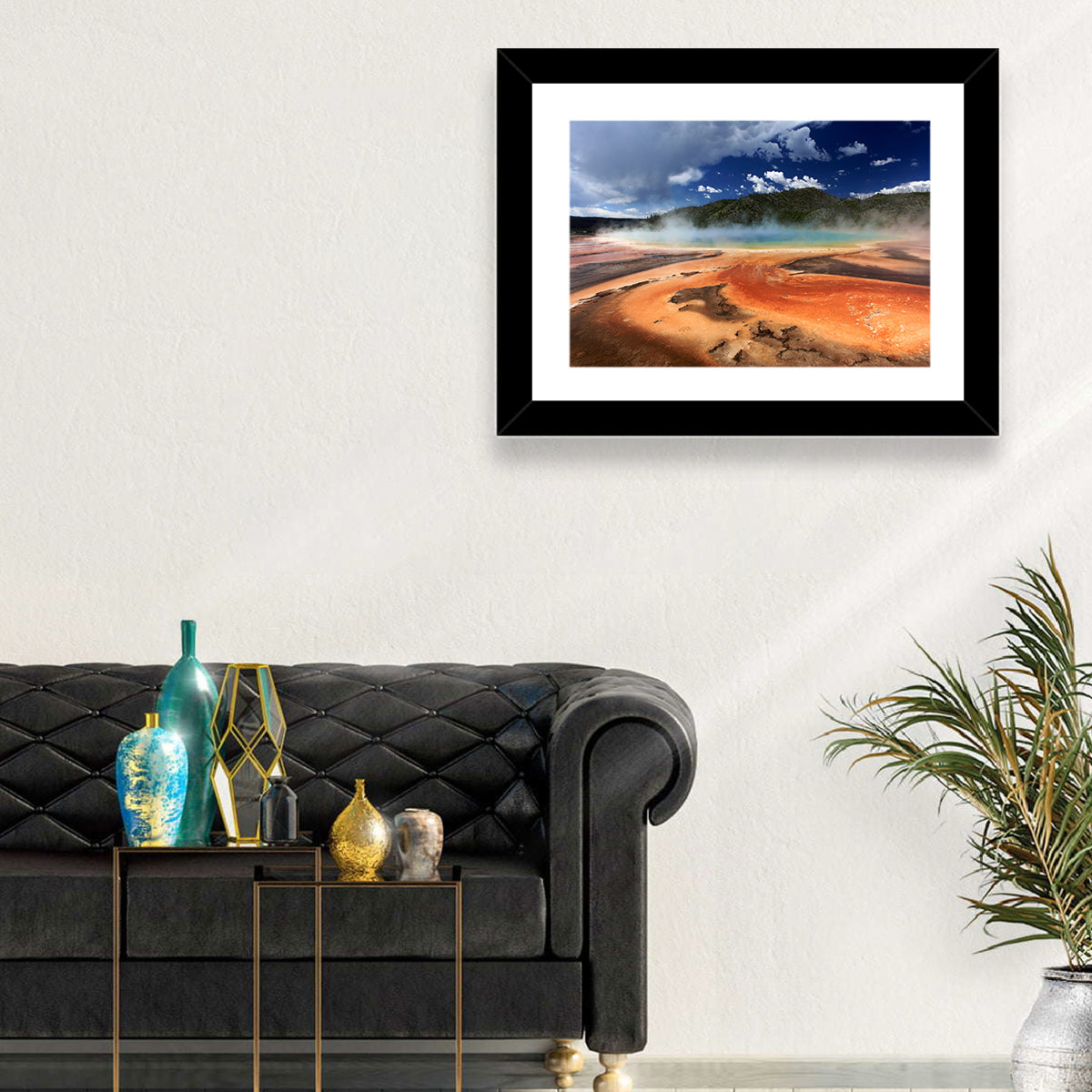 Grand Prismatic Spring, Yellowstone Wall Art in a room, landscape