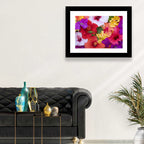 Tropical Bougainvillea and Hibiscus Bloom Wall Art