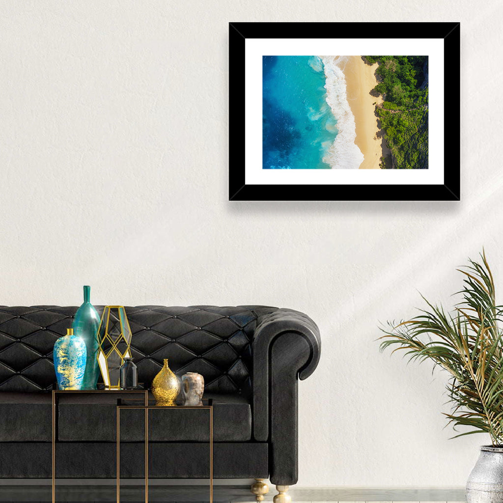 Aerial Turquoise Beach View Wall Art