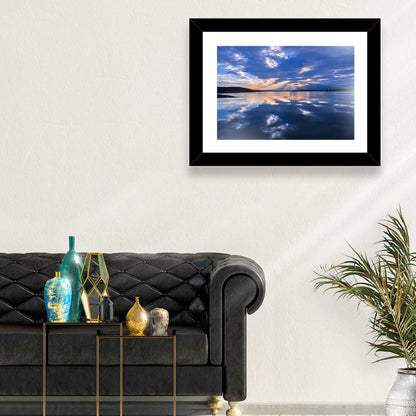 Cloudy Summer Lake Wall Art