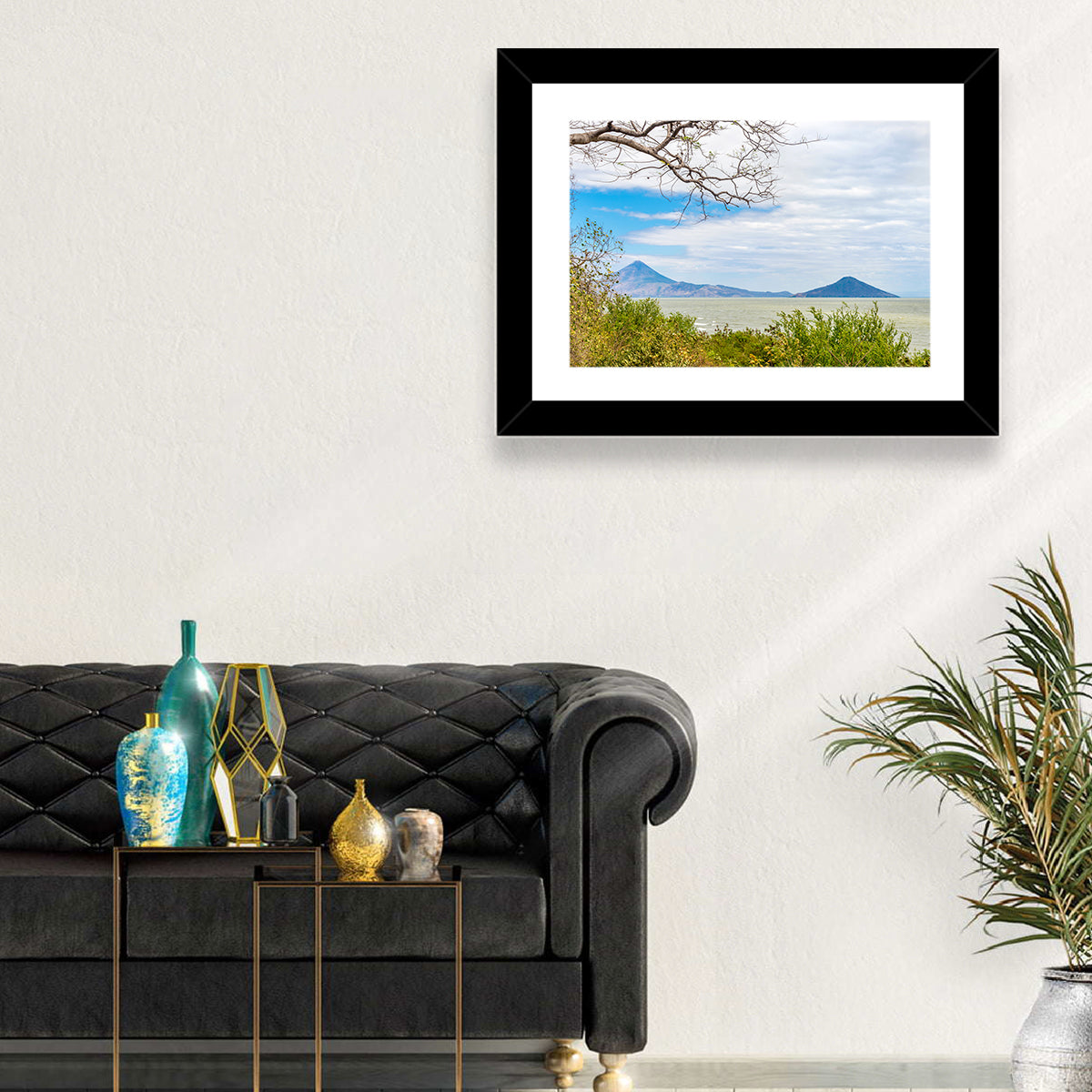 Xolotlan Lake Wall Art in a room, landscape