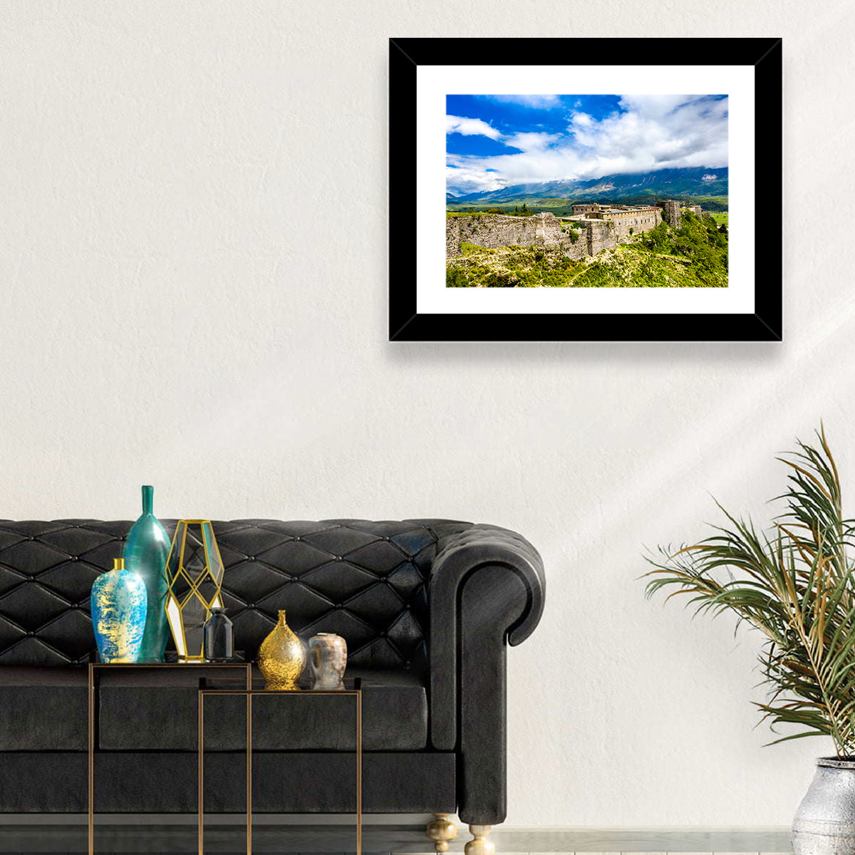 Gjirokastër Fortress Over Drino Valley Wall Art in a room, landscape
