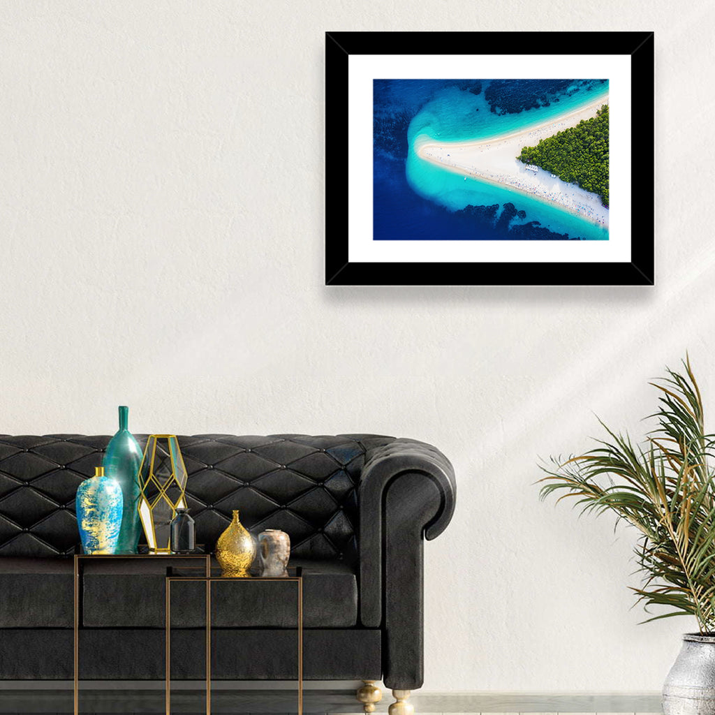 Zlatni Rat Beach Aerial Coast Wall Art