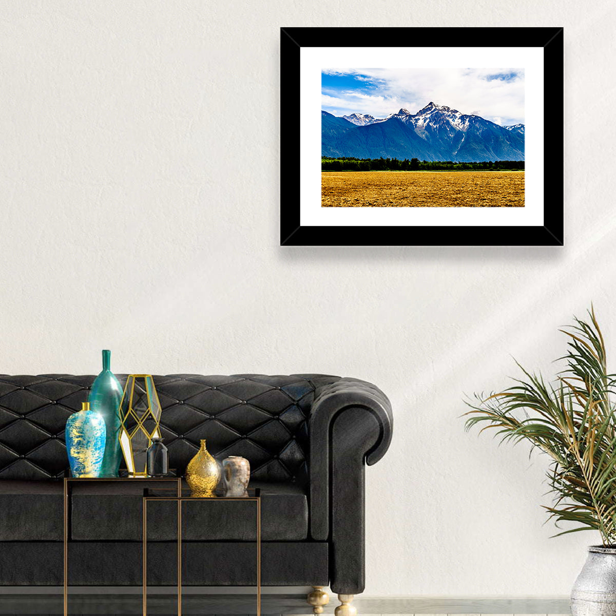 Cheam Mountain Peak Wall Art in a room, landscape