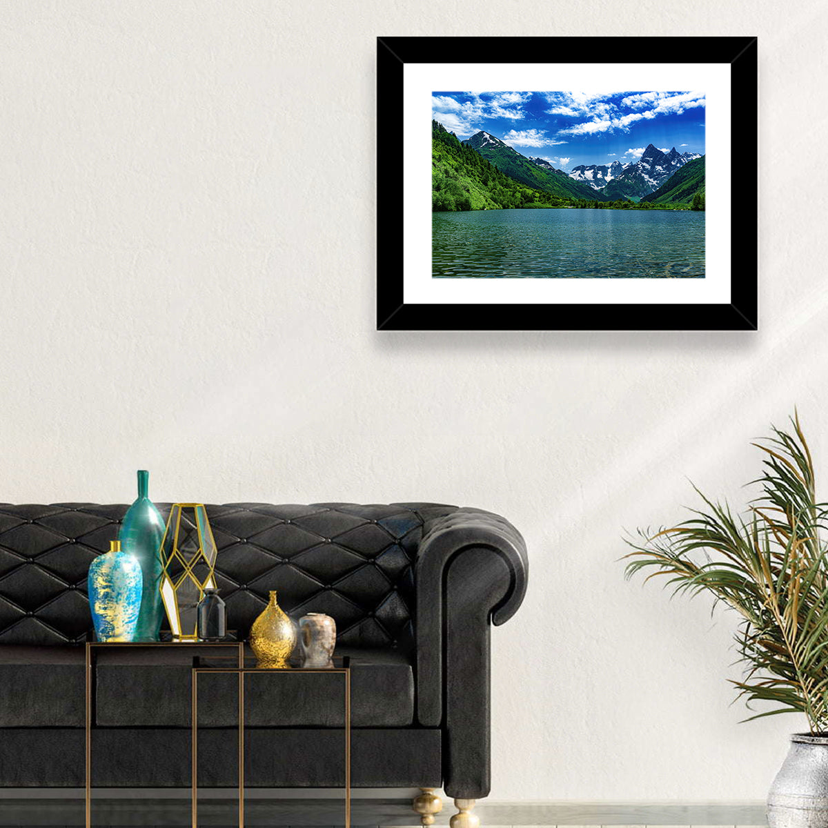 Lake Tumanly Kel Wall Art in a room, landscape