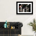 Ringed Planet Cityscape Wall Art
