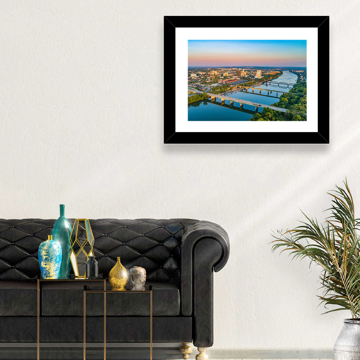 Augusta Savannah River Skyline Wall Art
