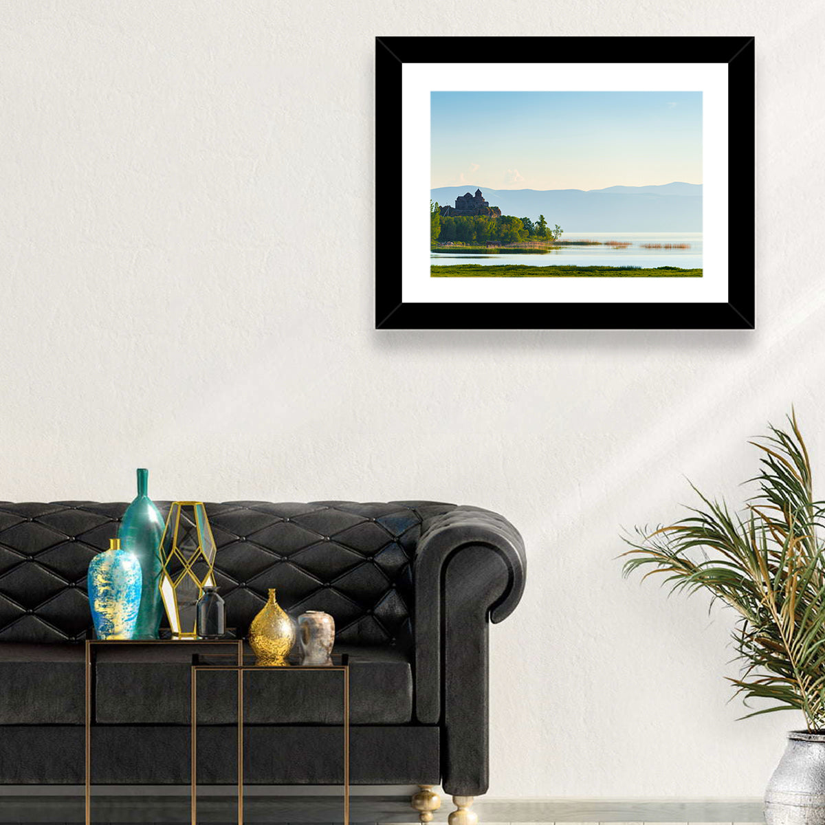 Sevanavank on Lake Sevan Wall Art in a room, landscape