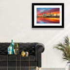 Shuwaikh Port at Dusk Wall Art