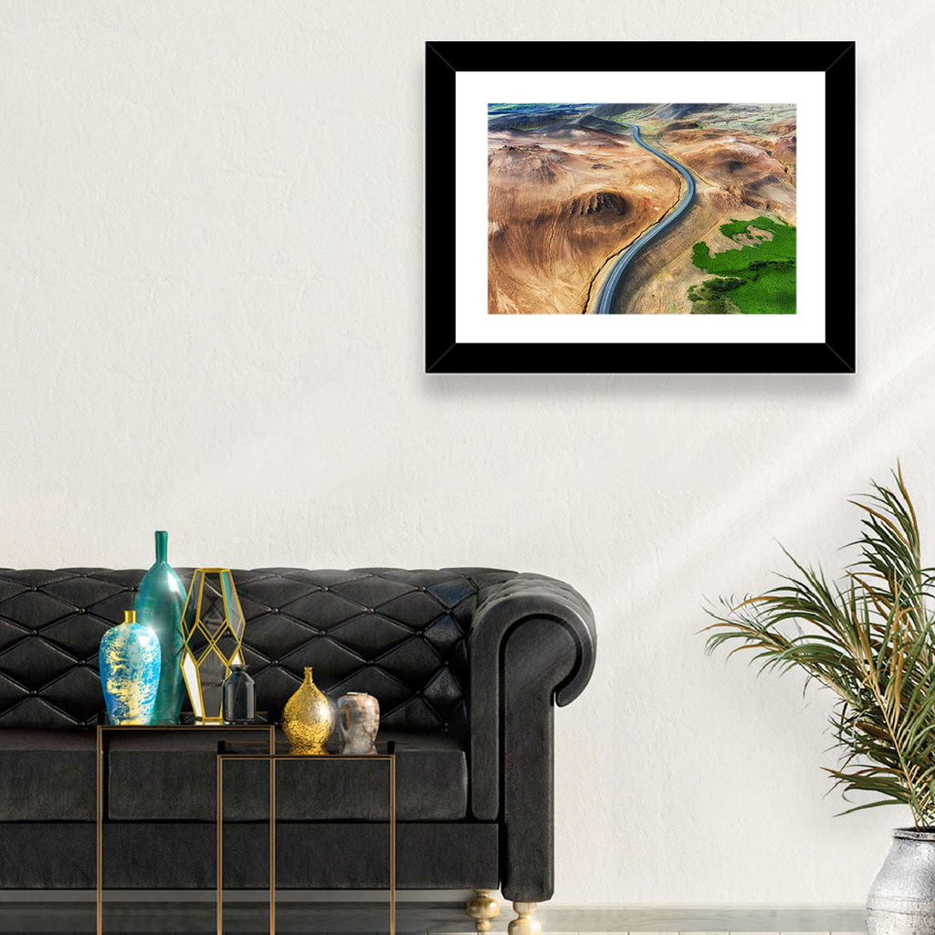 Winding Road in Geysers Valley Wall Art
