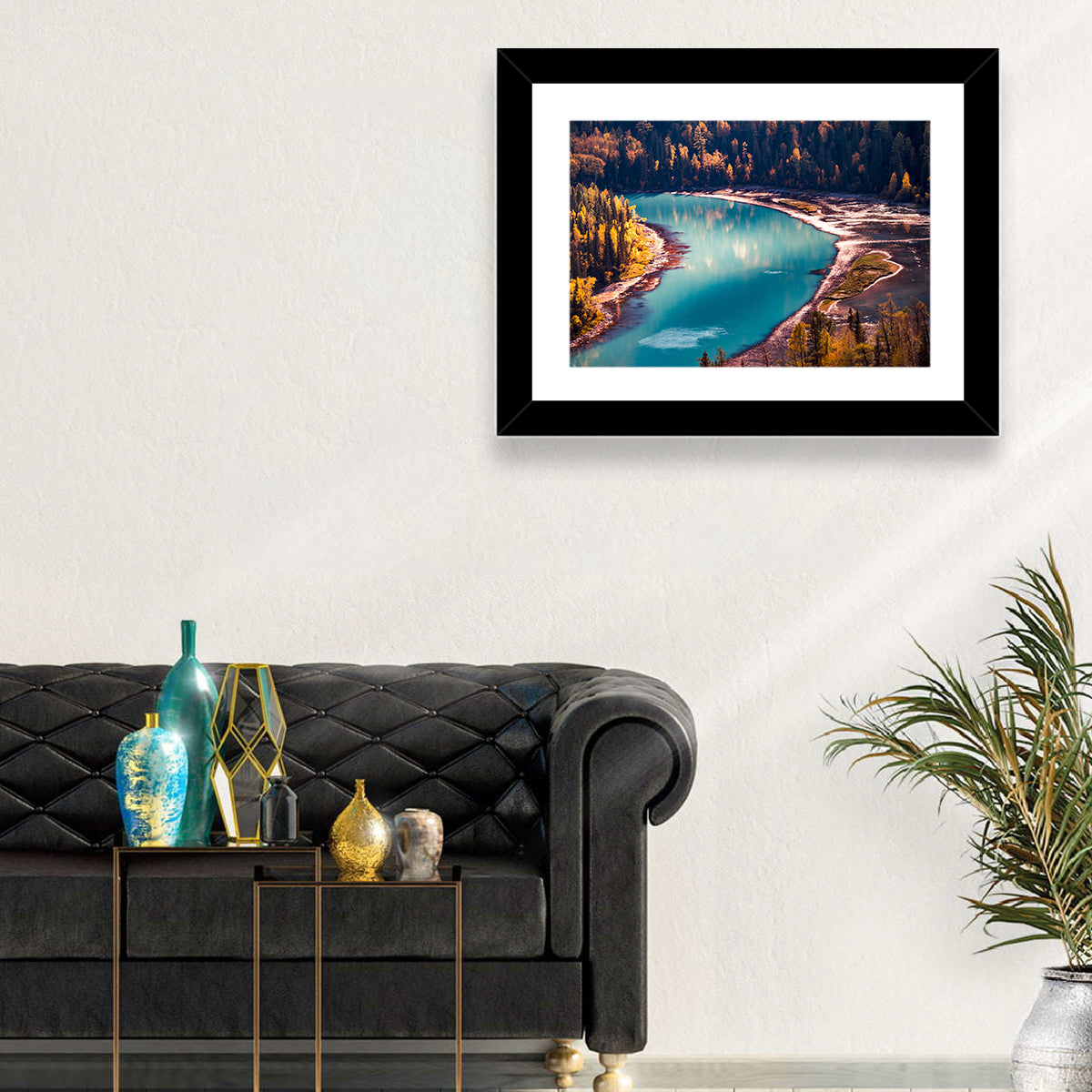 Kanas River Wall Art in a room, landscape