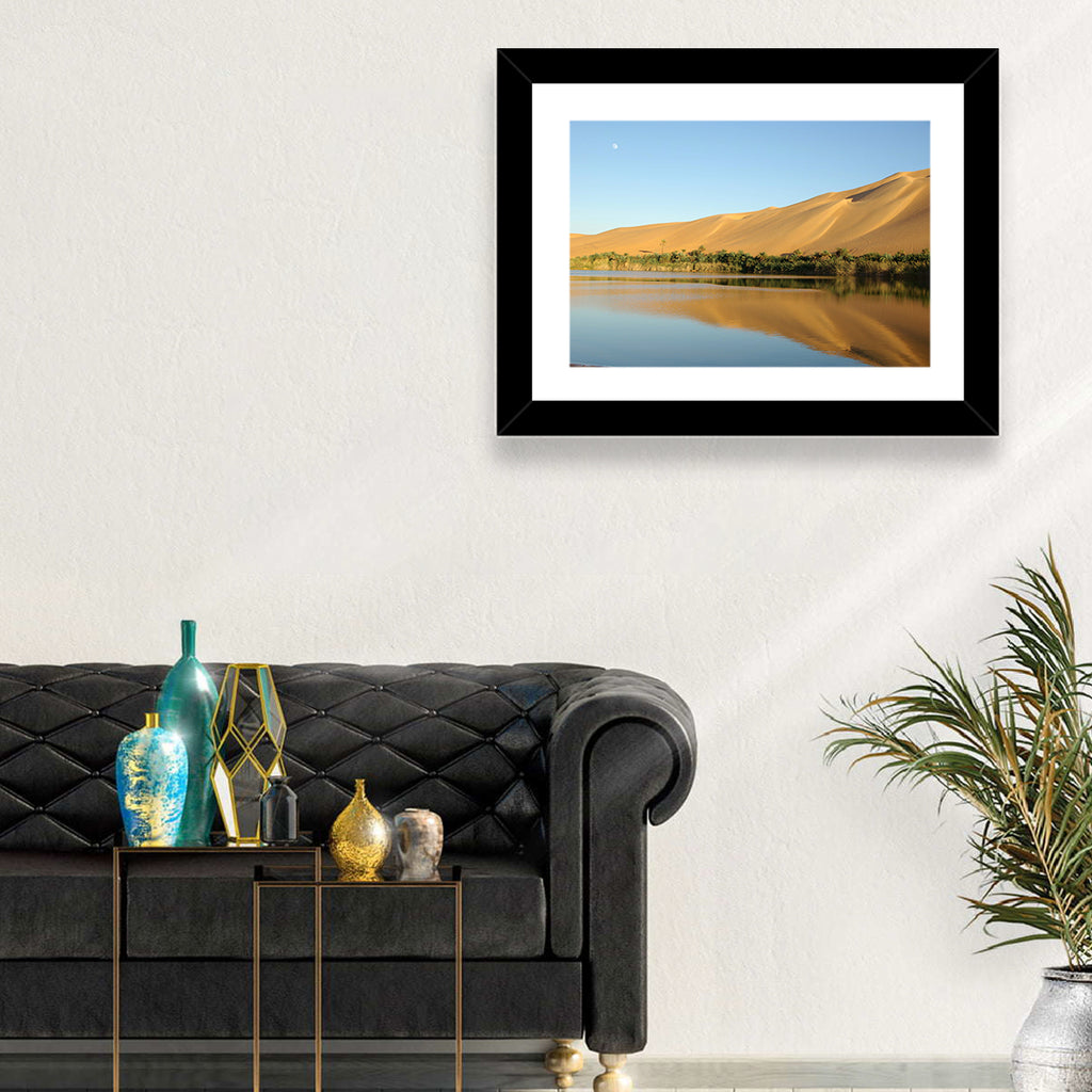 Desert Oasis Reflection Wall Art