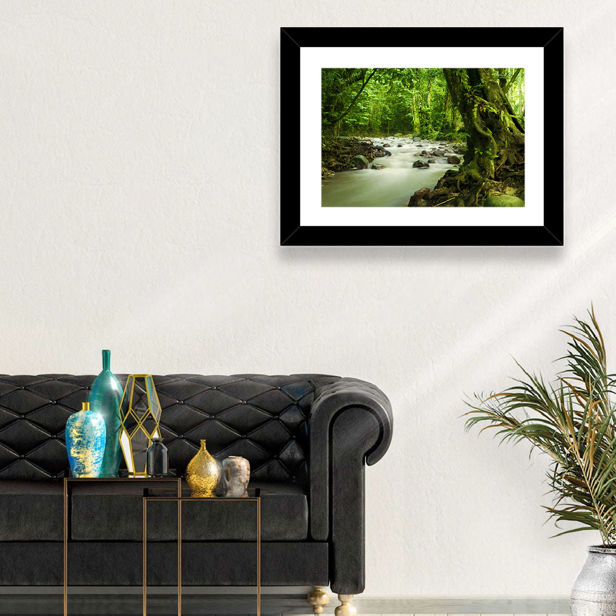 Emerald Rainforest River Wall Art