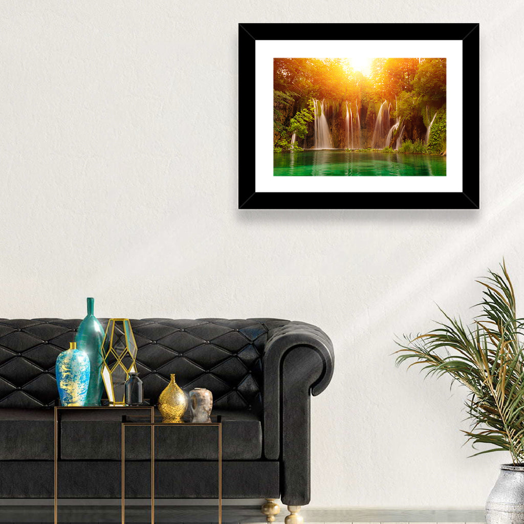 Plitvice Lakes Waterfalls Wall Art