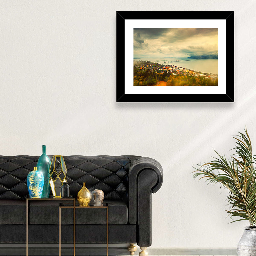Astoria-megler Bridge Cityscape Wall Art
