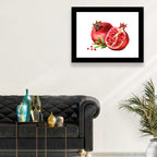 Fresh Pomegranate Watercolor Wall Art
