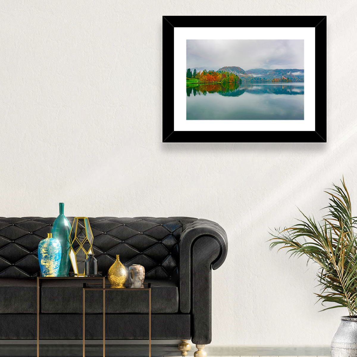 Lake Bled Island Church Wall Art