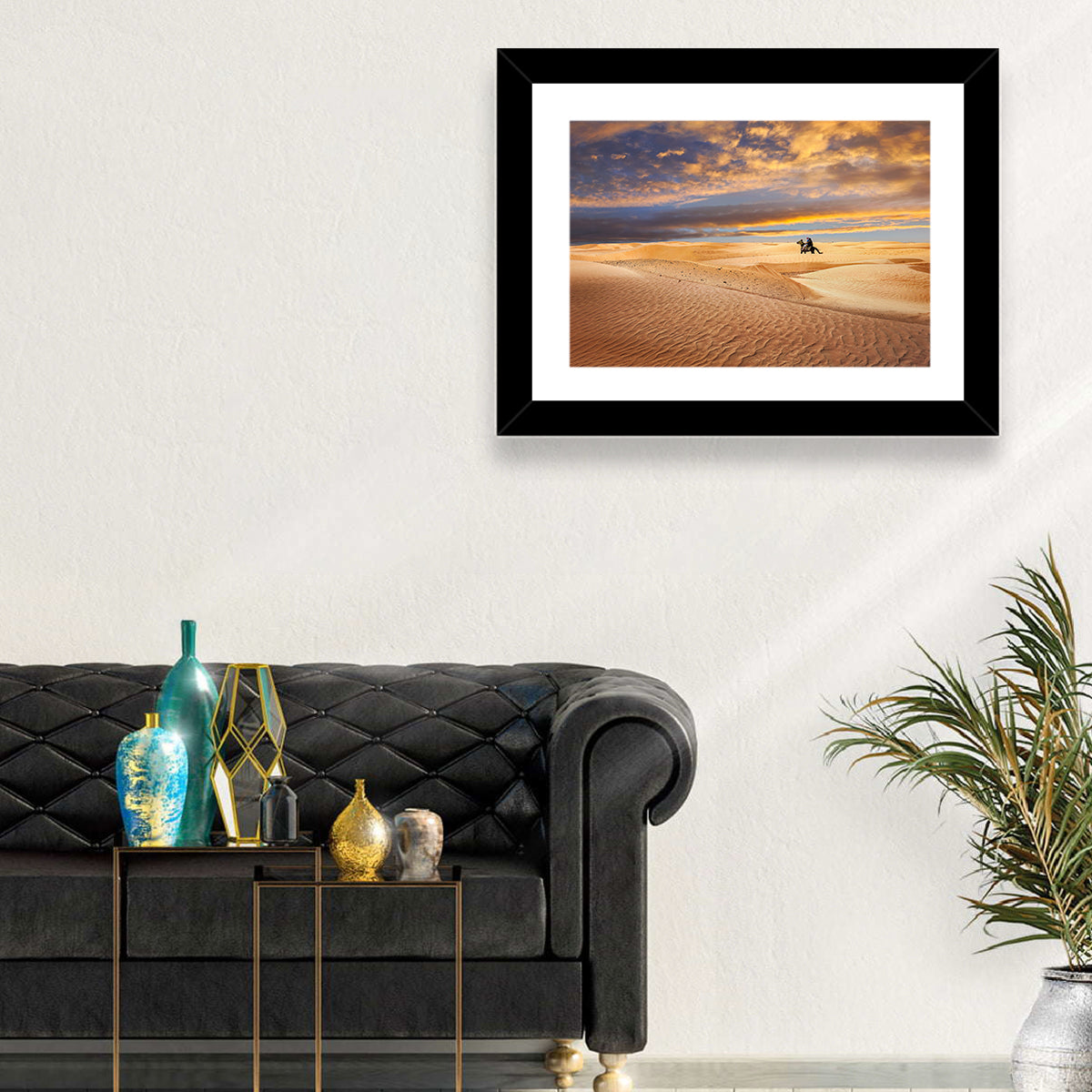 Sahara Camel Rider at Sunset Wall Art