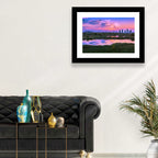 Vacaresti Park Sunset Reflection Wall Art