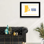 Rhode Island Map Wall Art