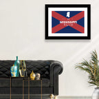 Mississippi Map, the Magnolia State Wall Art