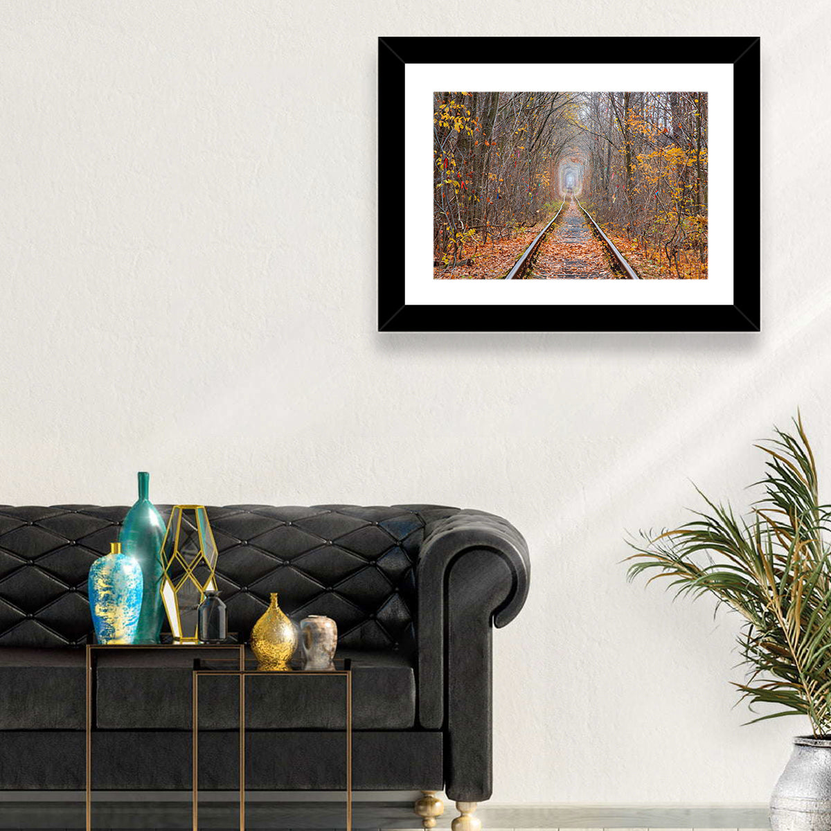Klevan Tunnel of Love Wall Art in a room, landscape
