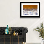 Lac Rose Boats Aerial View Wall Art