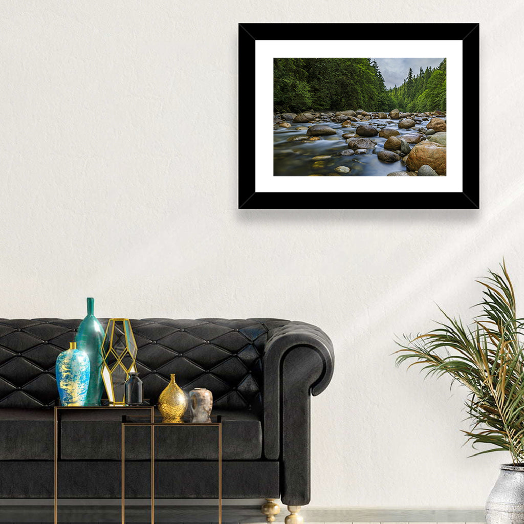 Lynn Canyon Riverbed Forest Wall Art